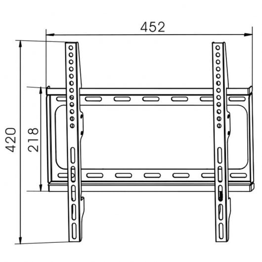 TM Electron Soporte para TV 26"/50" VESA 400x400 Max 30Kg