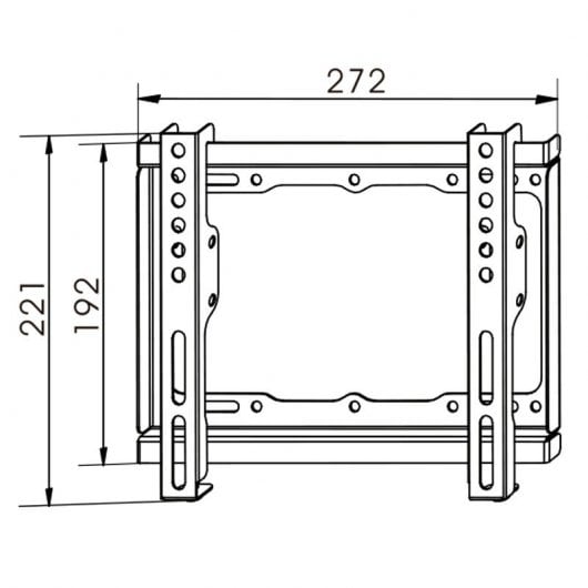TM Electron Soporte Fijo para TV 17"/42" VESA 200x200 Max 20Kg