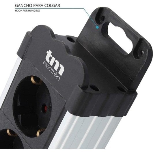 Multiprise TM Electron 4 Prises Protection contre Surtension Interrupteur Sécurité Enfant 1,4 m Noir