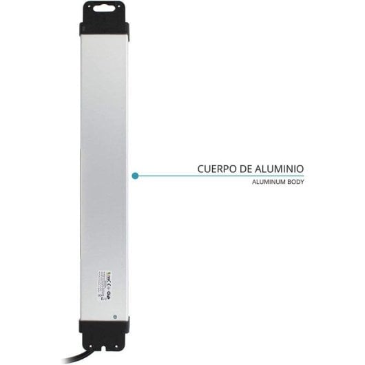 TM Electron Regleta 6 Tomas con Protección Negra