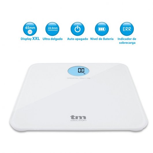 TM Electron Báscula de Baño Blanca