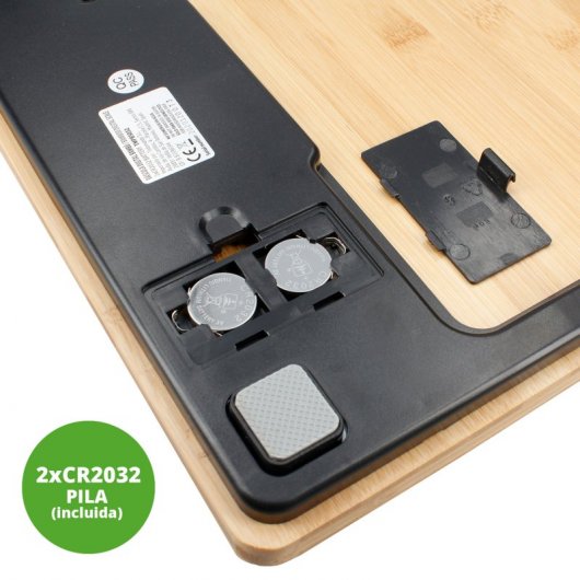 TM Electron Báscula de Baño Bambú