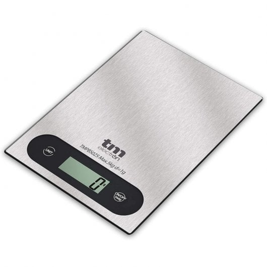 TM Electron Balança de Cozinha 5Kg Aço Inoxidável