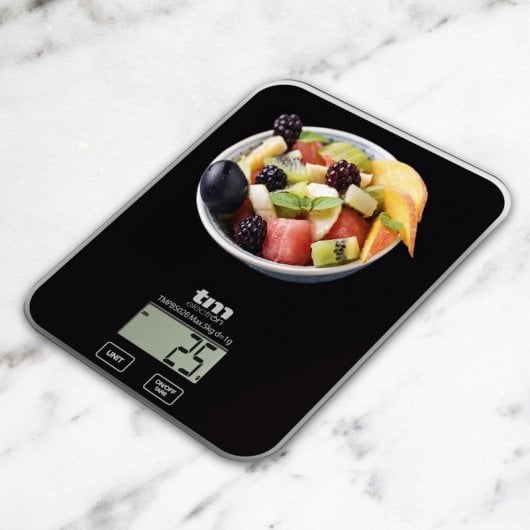TM Electron Báscula de Cocina 5Kg Negra