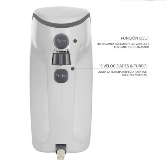 TM Electron Batidora Amasadora 450W Acero Inoxidable