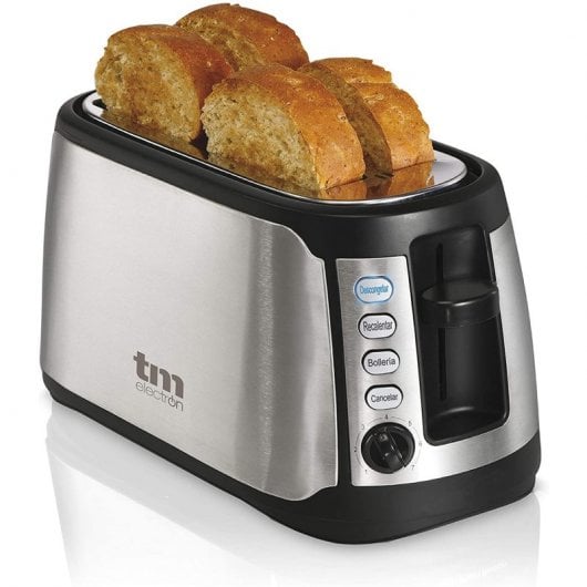 Grille-Pain Electronique TM 4 Tranches XXL 1400W Inox