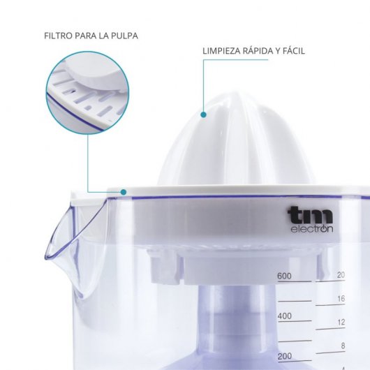 TM Electron Exprimidor Eléctrico 30W Blanco