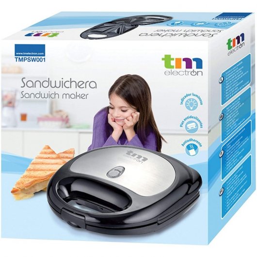 TM Electron Sandwichera 600W Inox