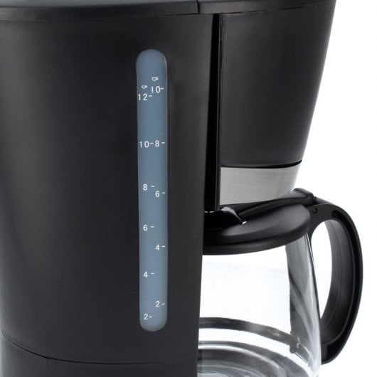 TM Electron Filterkaffeemaschine, 10 Tassen, 800 W, Schwarz