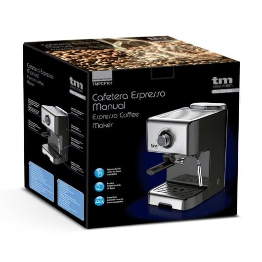TM Electron Cafetera Espresso 15 Bares Inox
