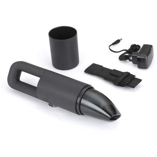 TM Electron Mini Aspirador Portátil Recarregável Preto