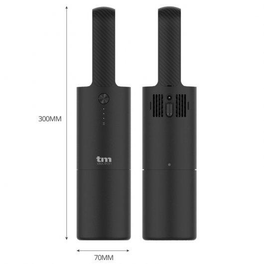 TM Electron Mini Aspirador Portátil Recarregável Preto
