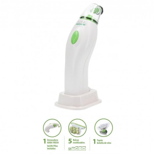 TM Electron Aura Fresh Pack Envasadora al Vacío 12W + 6 Piezas
