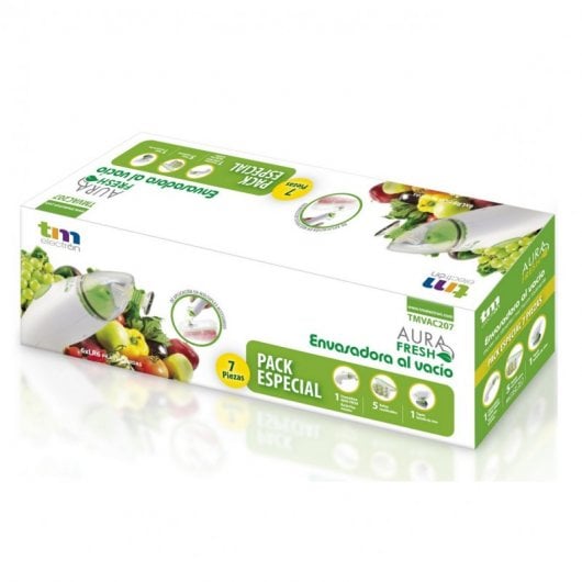 TM Electron Aura Fresh Pack Envasadora al Vacío 12W + 6 Piezas