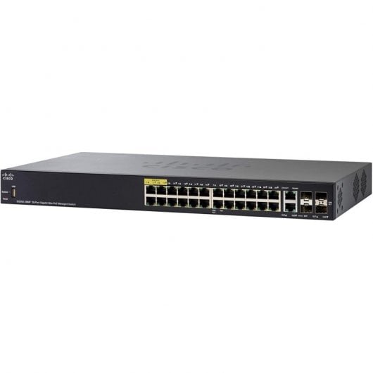 Cisco SG350-28MP Switch 28 Puertos Gigabit PoE + 2 SFP