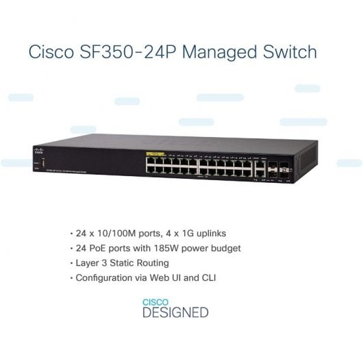 Cisco SF350-24P Switch 24 Puertos PoE