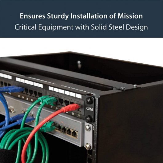 StarTech.com Rack de serveur mural 12U en acier solide pour équipment peu profond