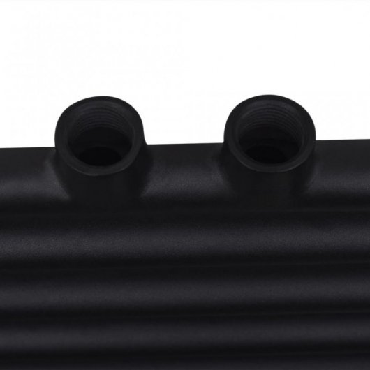 VidaXL Radiateur Sèche-Serviettes Droit 500x1160mm Noir