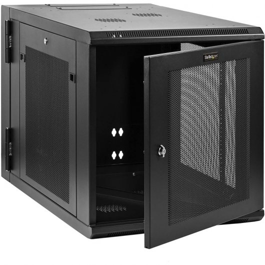 StarTech.com Armadio per Server Rack Montabile a Parete 12U - Armadio a Cerniera fino a 32" (81cm) di profondità