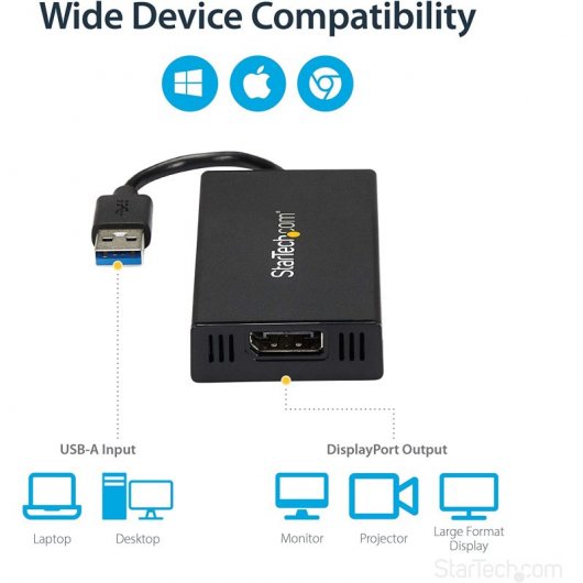 StarTech USB32DP4K Adaptador DisplayPort/USB 3.2
