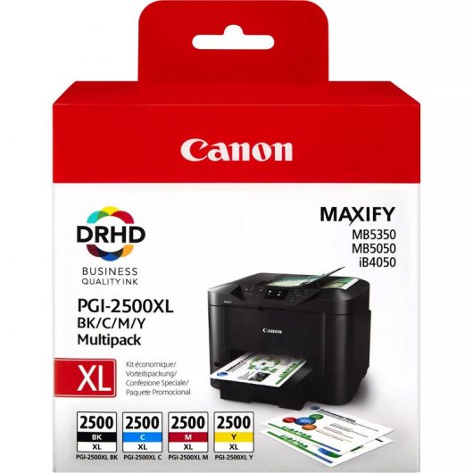 Canon PGI-2500XL Cartucho de Tinta Original Alta Capacidad Negro + Tricolor