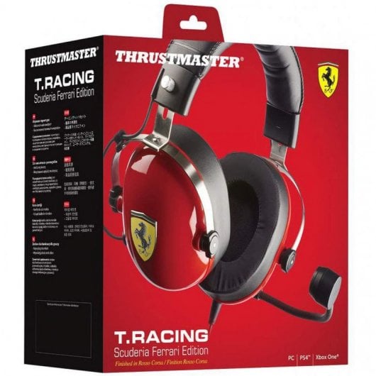 ThrustMaster T.Racing Scuderia Ferrari Edition-DTS Multiplattform-Gaming-Kopfhörer Schwarz