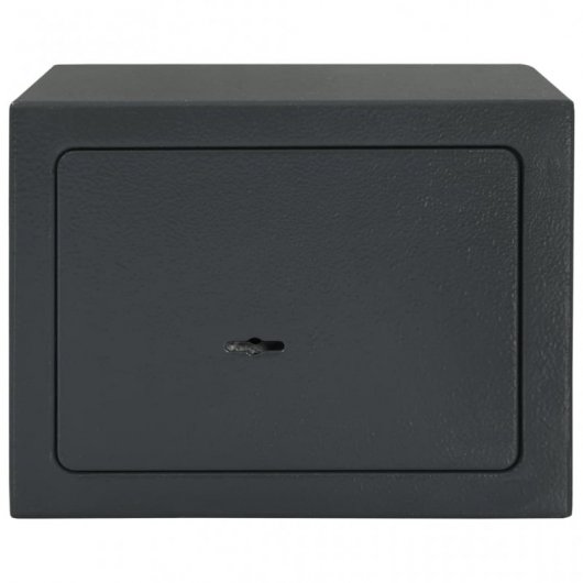 VidaXL Caja Fuerte Mecánica de Acero 23x17x17 cm Gris Oscuro