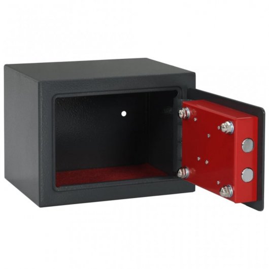 VidaXL Caja Fuerte Mecánica de Acero 23x17x17 cm Gris Oscuro