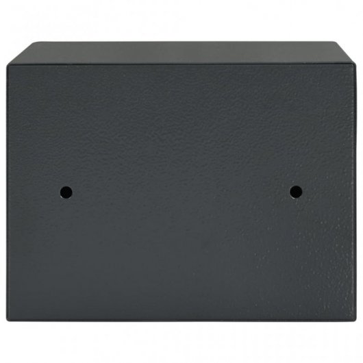 VidaXL Caja Fuerte Mecánica de Acero 23x17x17 cm Gris Oscuro