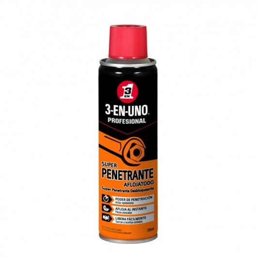 3 EN UNO Profesional Spray Súper Penetrante Aflojatodo 250ml