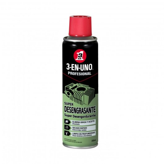 3 EN UNO Profesional Spray Súper Desengrasante 250ml