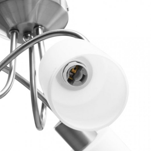 VidaXL Plafonnier Bol en Céramique 3xE14 Blanc