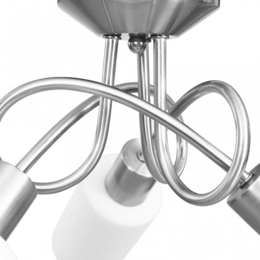 VidaXL Plafonnier Bol en Céramique 3xE14 Blanc