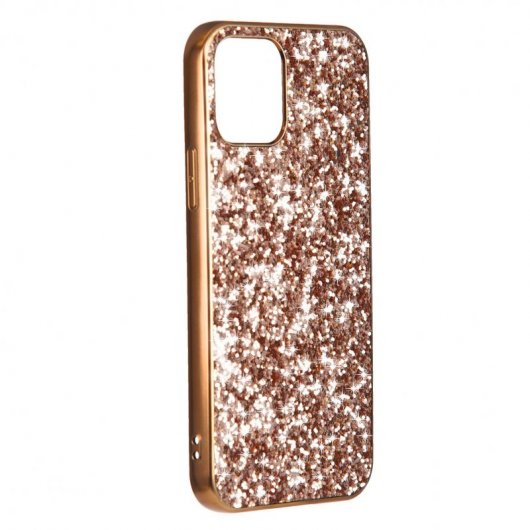 Funda Brillantina Oro Rosa para iPhone 12 Mini