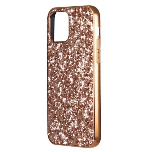 Funda Brillantina Oro Rosa para iPhone 12 Mini