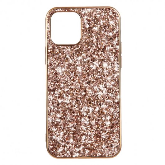 Funda Brillantina Oro Rosa para iPhone 12 Pro Max