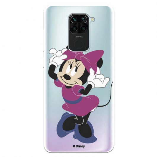 Funda Oficial Clásicos de Disney Minnie Rosa para Xiaomi Redmi Note 9