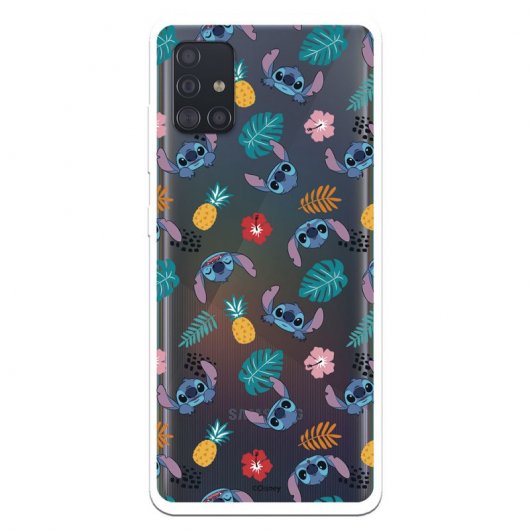 Funda Oficial de Disney Stitch Siluetas para Samsung Galaxy A51