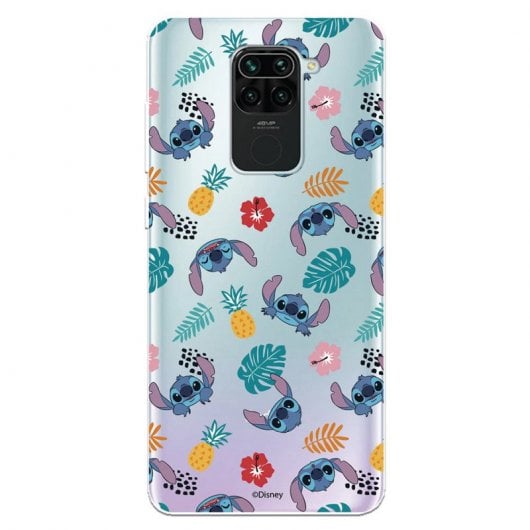 Funda Oficial de Disney Stitch Siluetas para Xiaomi Redmi Note 9