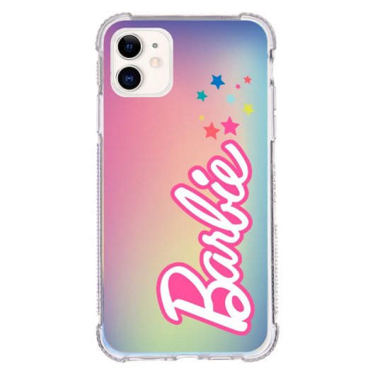 Funda Oficial de Mattel Barbie Logo Estrellas Brillo Láser para iPhone 11