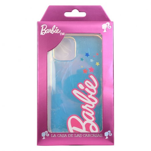 Funda Oficial de Mattel Barbie Logo Estrellas Brillo Láser para iPhone 12