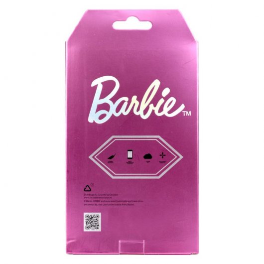 Funda Oficial de Mattel Barbie Logo Estrellas Brillo Láser para iPhone 12