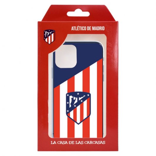 Funda Licencia Oficial del Atleti Escudo Fondo Atletico para Xiaomi Redmi Note 9