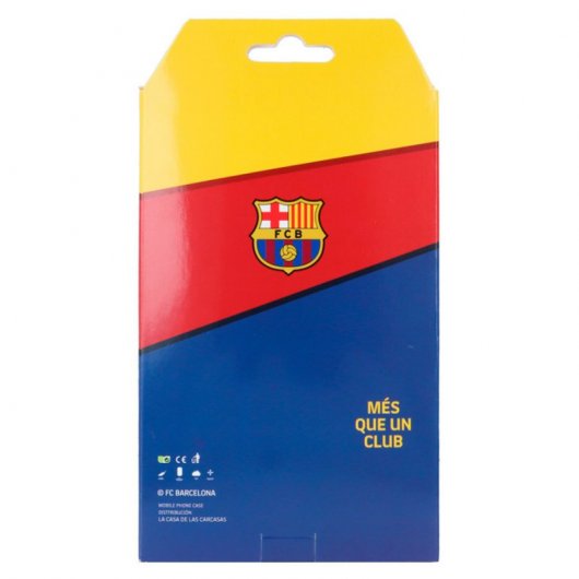 Funda Licencia Oficial del FC Barcelona Escudo Fondo Zigzag Rojo y Azul para iPhone 11