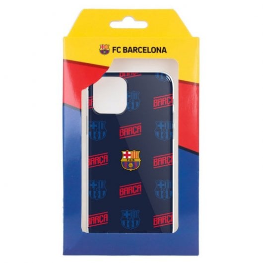Funda Licencia Oficial del FC Barcelona Escudo Patrón Rojo y Azul para iPhone 11