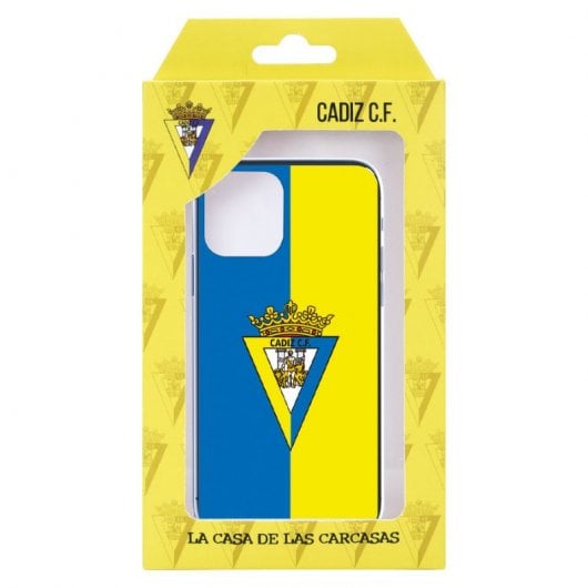 Funda Licencia Oficial Cádiz CF Escudo Fondo Bicolor para iPhone 11