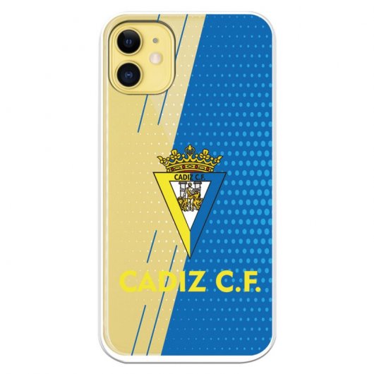 Funda Licencia Oficial Cádiz CF Fondo Azul y Transparente  para iPhone 11