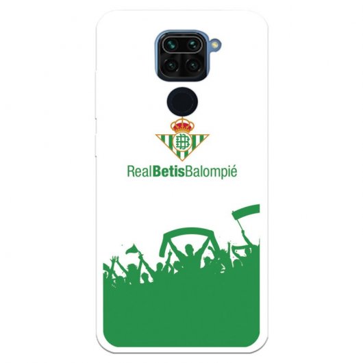 Funda Licencia Oficial Real Betis Balompié Fondo Hinchada Bética para Xiaomi Redmi Note 9