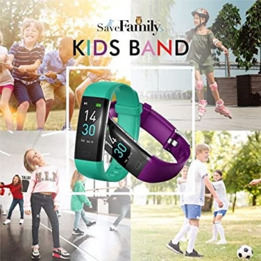 SaveFamily Kids Band Pulsera de Actividad Infantil Negra