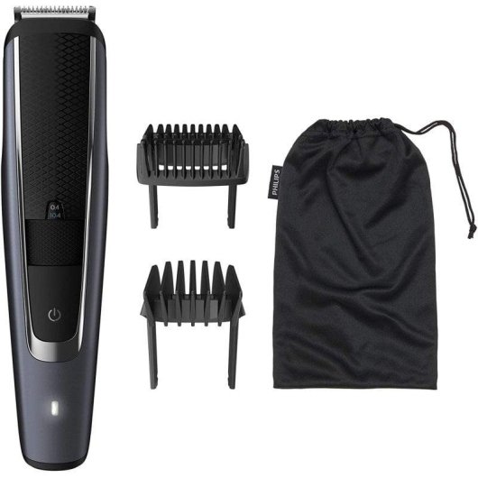 Máquina de Cortar Cabelo Philips BT5502/16 Sem Fio 40 Comprimentos 90min 2 Pentes À Prova de Água Carga Rápida